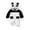 Black, variant on lnmuld Winter Outfits 2 Piece 2025 Autumn Winter Baby Girl Outfit Set Featuring Adorable Panda Contrast Color Design Solid Color Size:12-18 Months