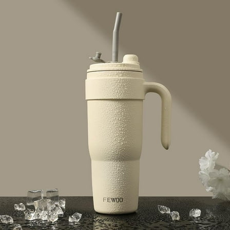 40oz Tumbler With Lid And Straw Travel Coffee Mug Stainless Steel Insulated