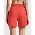 thumbnail image 5 of G4Free Chillwhisp Athletic Shorts for Women 4" - High Waist Lightweight Casual Running Shorts Built-in Liner with Pockets, 5 of 7
