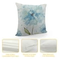 thumbnail image 4 of Nawypu  Flower Plant Super Soft Couch Pillowcase, Satin Throw Pillow Case for Bed Sofa Car Zippered Cushion Cover for Home Decor, Blue Watercolor Dandelion, 4 of 5