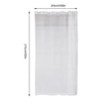 thumbnail image 3 of Extra Long 108" x 100" White Color Knitted Lace Room Dividing Curtains Total Width 216" (18 Feet) with 16 Grommets Room Dividing Curtains, 3 of 8