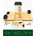 thumbnail image 2 of Extra Large Bamboo Charcuterie Boards - Large Charcuterie Board Set w/ 3 Sauce Bowls, 4 Knives & Slate Plate - Unique Cheese Board & Serving Tray with Bread & Butter Plates - Ideal Housewarming Gift, 2 of 9