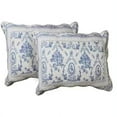 thumbnail image 3 of Patch Magic  Blue Wisteria Lattice Bed Set King 5 Piece, 3 of 4