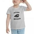 thumbnail image 3 of Future Officer Funny Toddler T-Shirts for Boys Girls (Gray, Youth L), 3 of 5