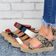 thumbnail image 2 of Summer Sandals For Women Solid Color Ankle Buckle Sandal For Dresses Jeans Skirts Short Pants-26White43, 2 of 5