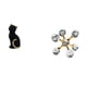 thumbnail image 1 of Figura decorativa de resina con forma de gato, forma de burbuja, adorno coleccionable para escritorio, oficina, estante, sala de estar, dormitorio y h, 1 of 8