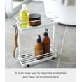 thumbnail image 3 of Yamazaki Home Shower Caddy - Three Sizes, White, Steel, Small, Supports 13.2 pounds, Water Resistant, No Assembly, 3 of 4