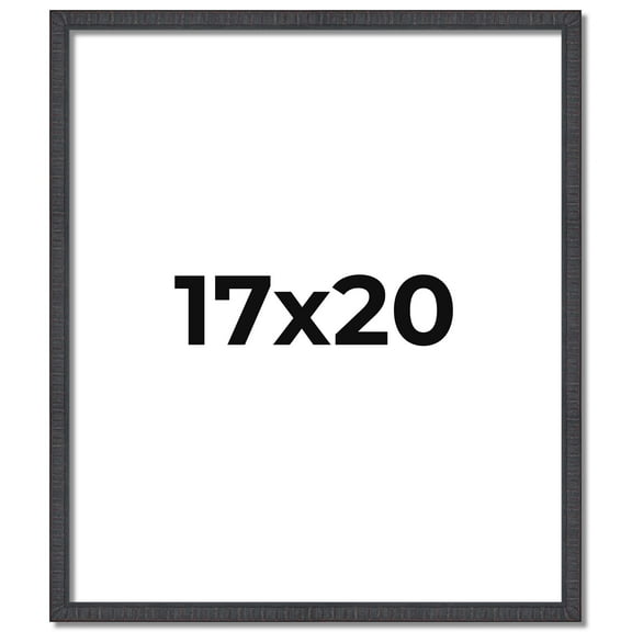 17x20 Frame Brown Picture Frame - Complete Modern Photo Frame Includes UV Acrylic Shatter Guard