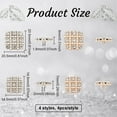 thumbnail image 2 of 16PCS 4Style Rhinestone Pearl Alloy Buttons 0.6 & 0.7 inch Square Sew on Clothing Buttons Silver Gold Faux Pearl Button Embellishments Flatback Metal Buttons with 1-Hole DIY, 2 of 7