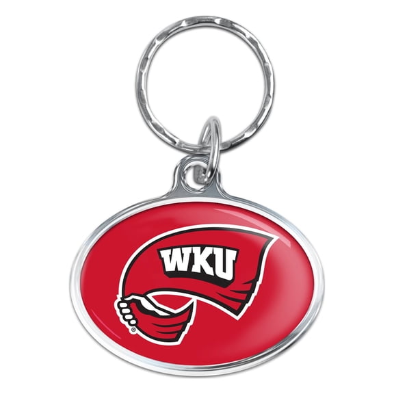 NCAA Western Kentucky Prime Oval Key Ring