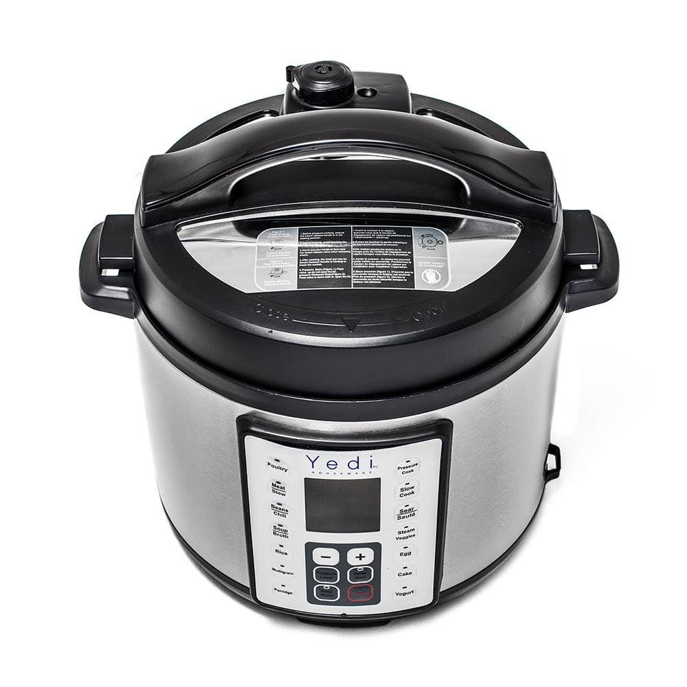 Yedi Houseware 9 in 1 6 Quart Stainless Steel Multi Pressure Cooker Silver Walmart