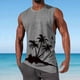 thumbnail image 2 of Hombres Casual Moda Impresión Suéter Cuello Redondo Deportes Tanque sin Mangas para Al Aire Libre Casual Diario, 2 of 5