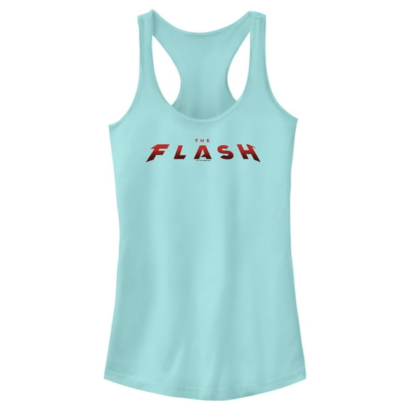 Junior's The Flash Movie Official Logo Racerback Tank Top Cancun Medium