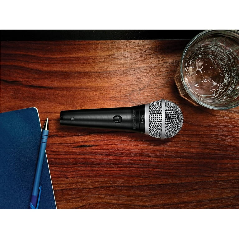 Shure Cardioid Dynamic Vocal Microphone, PGA48 QTR + 15ft XLR