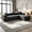 Gray, variant on AUU 108" L-Shape Boneless Cloud Sectional Sofa with Deep Seats – No Assembly Required, Golden Metal Frame, Premium Corduroy Upholstery for Living Room or Apartment (7 Color Options)