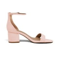 thumbnail image 3 of BURUDANI Women's Fashion Low Chunky Heel Sandals Open Toe Ankle Strap Dress Heel Shoes PINK/SUEDE Size 10, 3 of 6