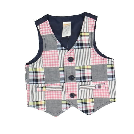 

Pre-owned Gymboree Boys Plaid Vest size: 6-12 Months