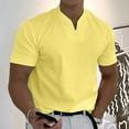 thumbnail image 2 of Viikei 2025 Summer Mens Tops Short Sleeve Mens Tops Clearance under $5 Men Casual Solid with Pockets Sports Short-sleeved V-neck Fitness Training Clothes T-Shirt Top, 2 of 8