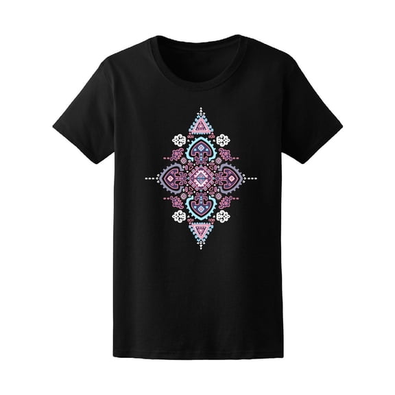 Colorful Floral Tribal Mandala Tee Women's -Image by Shutterstock