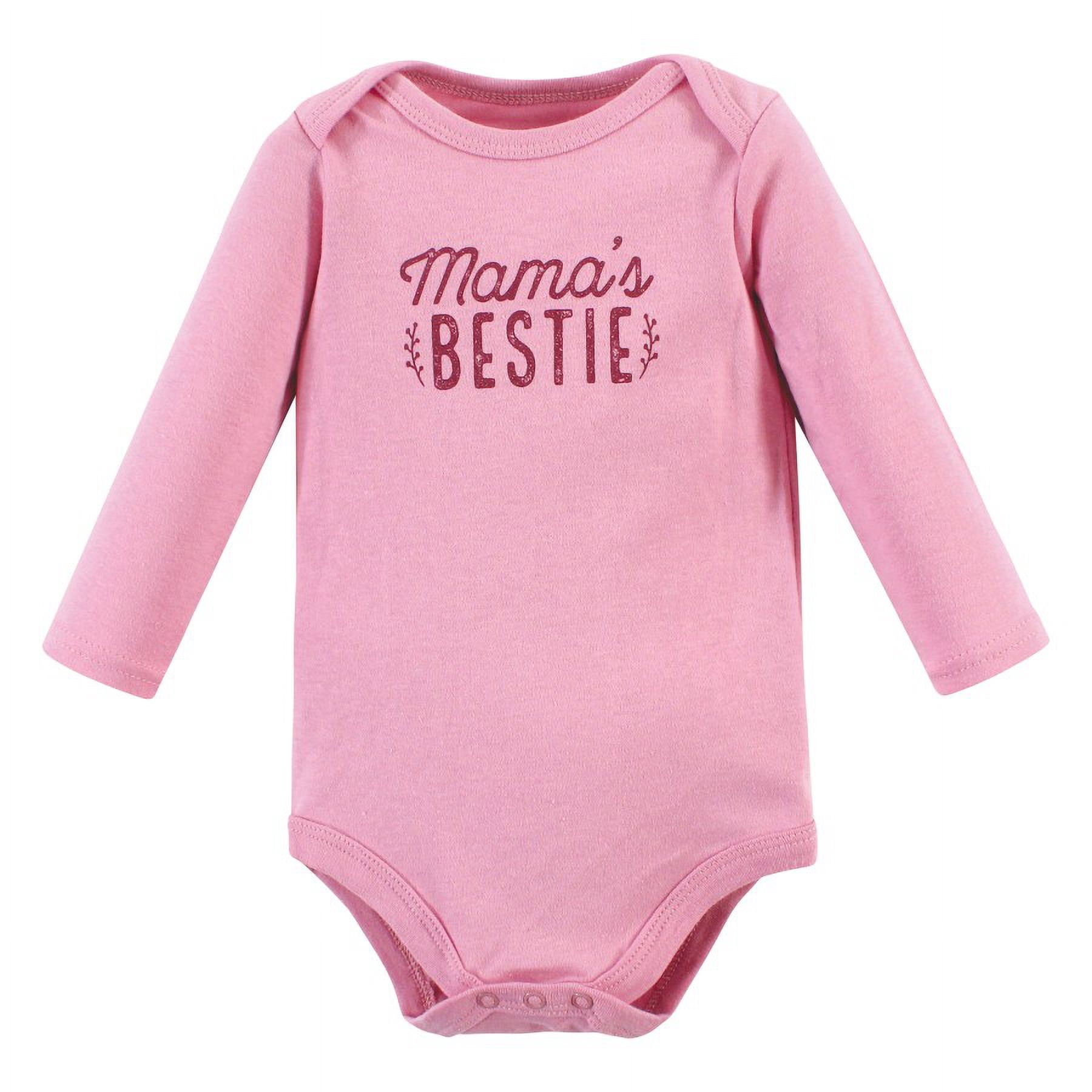 Hudson Baby Cotton Long-Sleeve Bodysuits, 3-Pack, Newborn- 24 Months