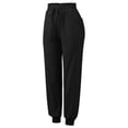 thumbnail image 5 of Vedolay Womens Solid Color High Elastic Waist Stretchy Casual Pants with Pocket,Black S, 5 of 5