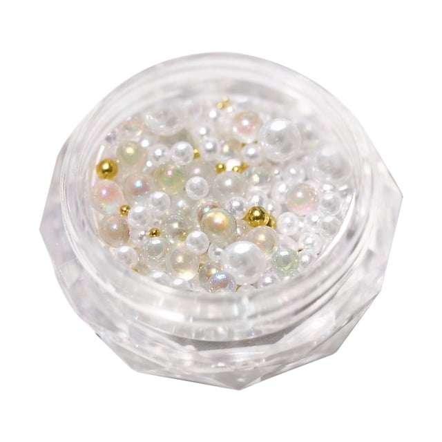 Fingernail Pearl Round Size Mixed Pearl Ballet Pearl Nail Jewelry Multipurpose Face Makeup Pearl Decoration