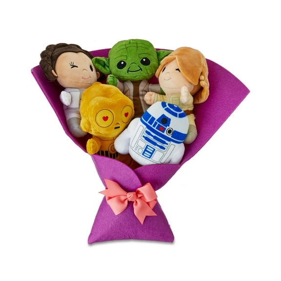 Star Wars™ Large Plush Valentine’s Bouquet with Luke Skywalker, Princess Leia, Yoda, C-3PO, R2-D2