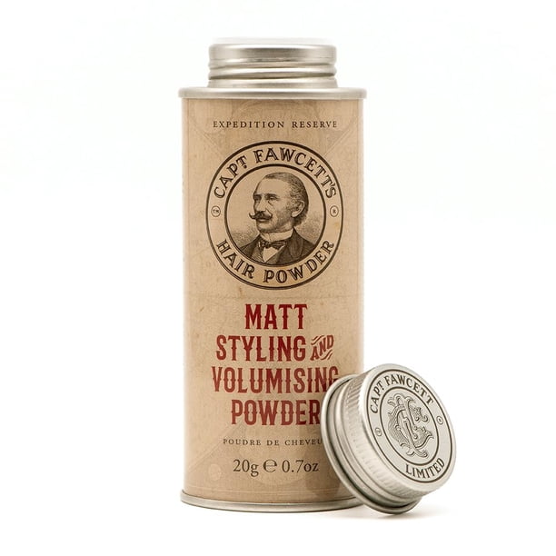 CAPTAIN FAWCETT Expedition Reserve Polvo mate para peinar y dar volumen al cabello 0.4oz | Volumen y textura instantáneos | Ligero y sin residuos