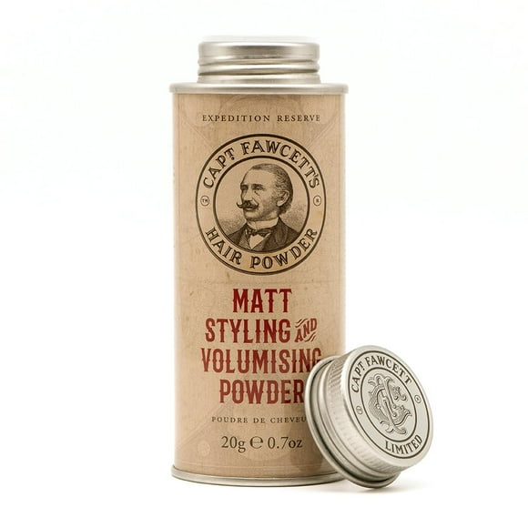 CAPTAIN FAWCETT Expedition Reserve Polvo mate para peinar y dar volumen al cabello 0.4oz | Volumen y textura instantáneos | Ligero y sin residuos