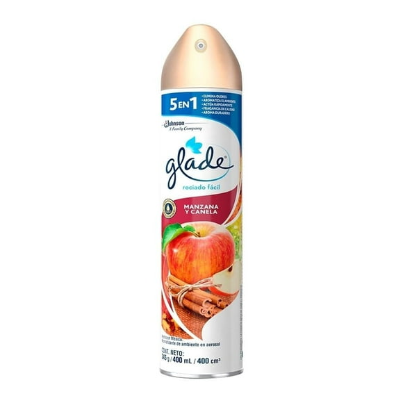 Aromatizante en aerosol Glade Manzana y Canela 400 ml