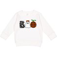thumbnail image 2 of Inktastic Boo Halloween Ghost and Plaid Pumpkin Toddler Sweatshirt, 2 of 4