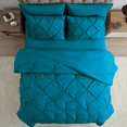 thumbnail image 3 of Bourina Comforter Set - 3 Pieces Bedding set, Lightweight and Soft for All Season,Turquoise,King, 3 of 4