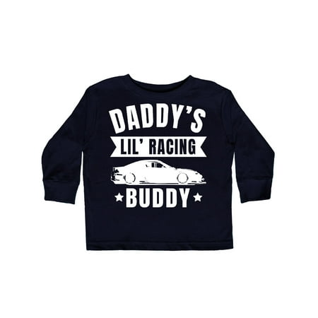 

Inktastic Daddys Lil Racing Buddy Gift Toddler Boy or Toddler Girl Long Sleeve T-Shirt