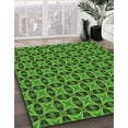 thumbnail image 3 of Ahgly Company Machine Washable Indoor Rectangle Transitional Green Area Rugs, 4' x 6', 3 of 7