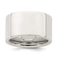 thumbnail image 4 of 925 Sterling Silver 12mm Comfort Fit Flat Band Ring Size 10, 4 of 6