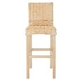 thumbnail image 4 of SAFAVIEH Tobie Rattan Bar Stool with Footrest, Natural White Wash, 4 of 7