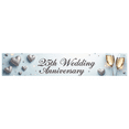 thumbnail image 2 of LUUFILx 25th Wedding Anniversary Banner Backdrop Decorations for Celebration Party Supplies Anniversary Gifts Champagne Hearts Background, 2 of 7