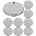 thumbnail image 3 of 10pcs Metal Stamping Blank Stainless Steel Tags Stamping Blanks Metal Tags for Stamping, 3 of 7