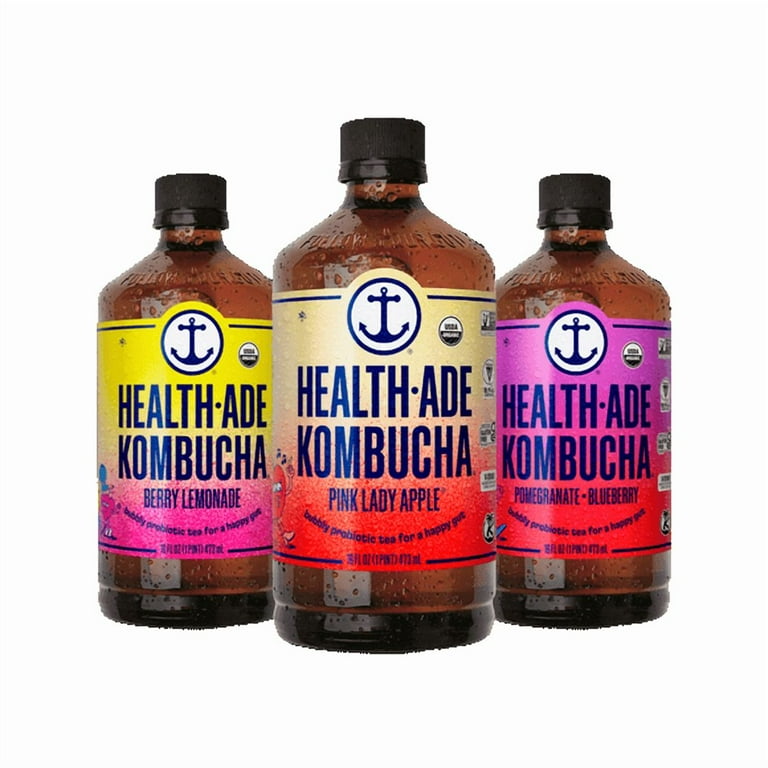 Health-Ade Kombucha Variety Pack - 12 Bottles of Berry Lemonade
