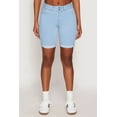 thumbnail image 3 of Womens WAX Fixed Cuff Bermuda Denim Shorts, 3 of 4