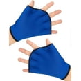 thumbnail image 2 of Guantes de agua de malla para remo, natación, fitness, aeróbic acuático y entrenamiento de resistencia para hombres, mujeres y niños, color azul tesoro, 1 unidad., 2 of 5