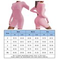 thumbnail image 2 of Traje de baño de 3 piezas para mujer Trajes de baño sexy de corte alto con cubierta de malla (Rosa L) FLhrweasw Para estrenar, 2 of 6