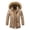 Khaki, variant on Vedolay Parka Jackets Coat for Men Warm Jackets Parka Outwear Solid Color Coat Jackets Black,L