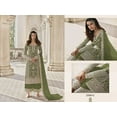 thumbnail image 5 of Mehendi Wear Pakistani Designer Salwar Kameez Dress Indian Plazzo Suits ( Mehendi Green, XXL - 46 ), 5 of 6