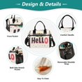 thumbnail image 3 of FORMRS Insulated Lunch Bag for Work School Unisex Large Capacity Cooler with Shoulder Strap, Beige UFO, 3 of 6