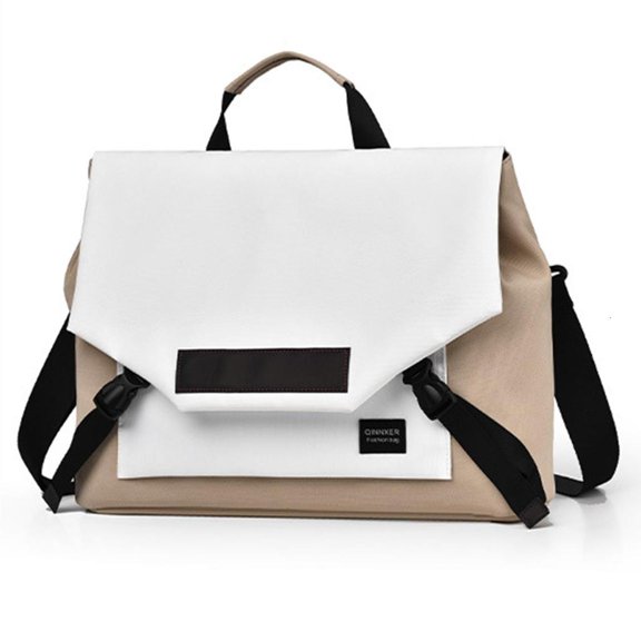 YIGSECU Reflective Stripe Crossbody Bag Men's Shoulder For Daily Use Travel Laptop Bag Casual Handbag