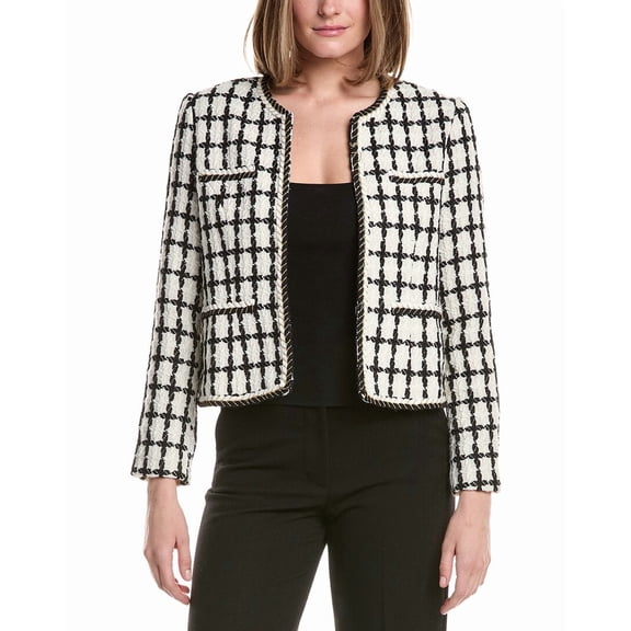 Nanette Nanette Lepore womens  Knit Jacket, m, White