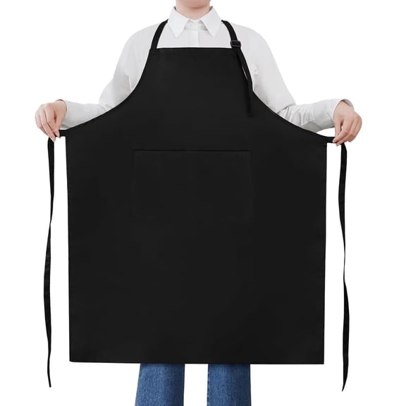 Extra Large Apron for Men Cooking Adjustable, 2 Pockets, Waterproof | 34" x 28", Bib Aprons, Big Long Apron for Men Women, Plus Size, for Chef, Kitchen, Grilling, BBQ, Shop