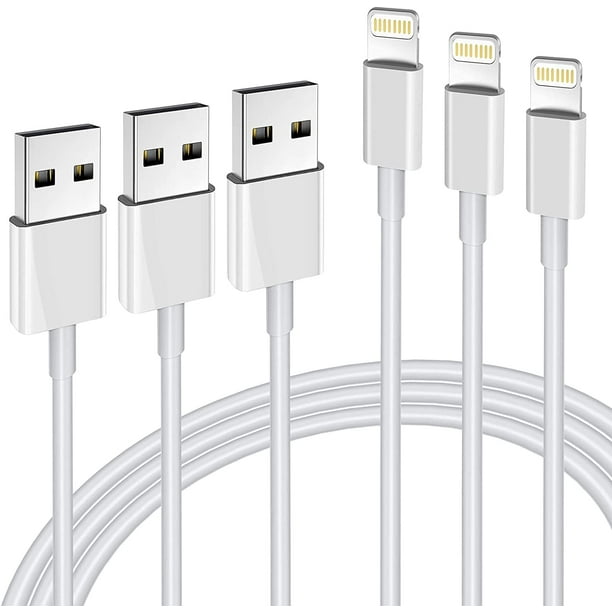 iPhone Charger Cable [Apple MFi Certified], 3pack 6FT Lightning Cable