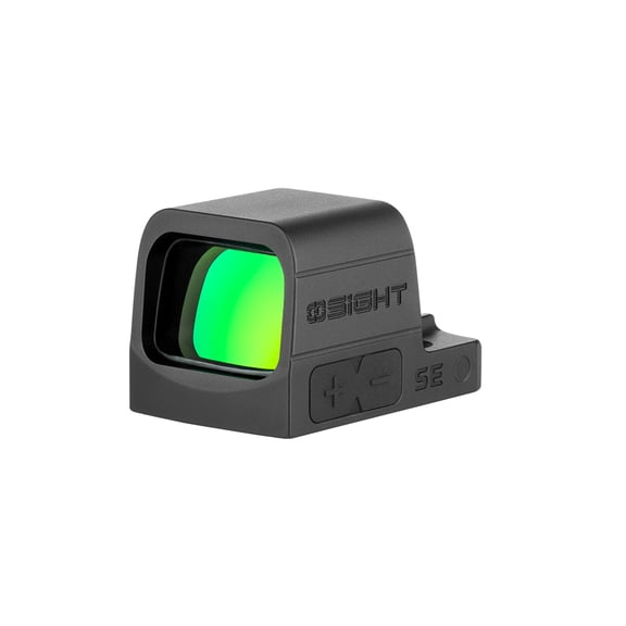 Osight SE Green Enclosed Optic w/2 MOA dot & 32 MOA circle, Side-Loading Battery